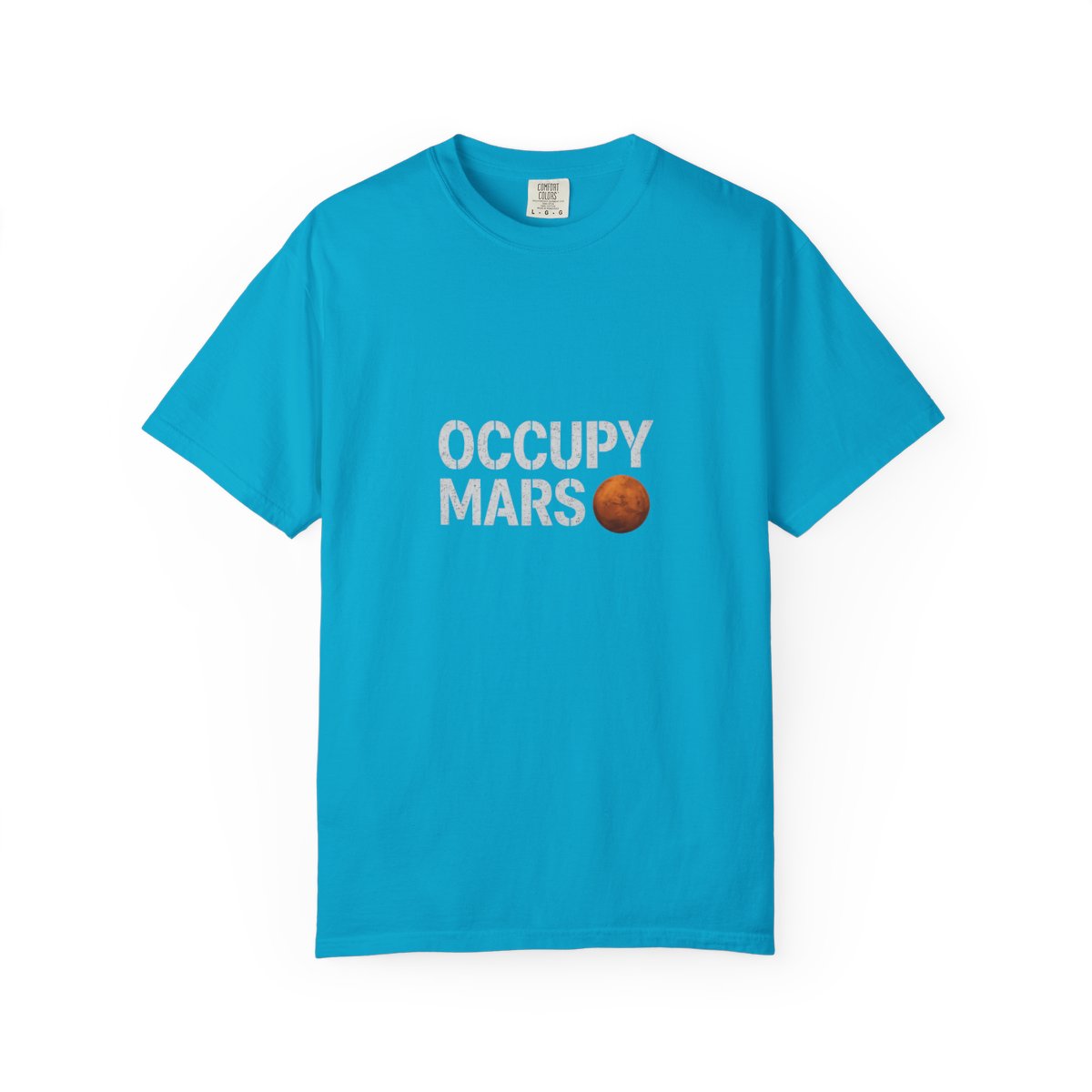 Occupy Mars Funny T-Shirt Elon Musk Inspired - alternate angle 3, merchandise