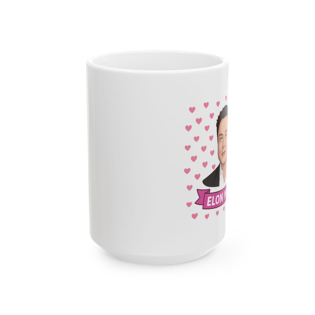 Cute Elon Musk Mug | Funny Tech Visionary Coffee Cup - alternate angle 2, merchandise