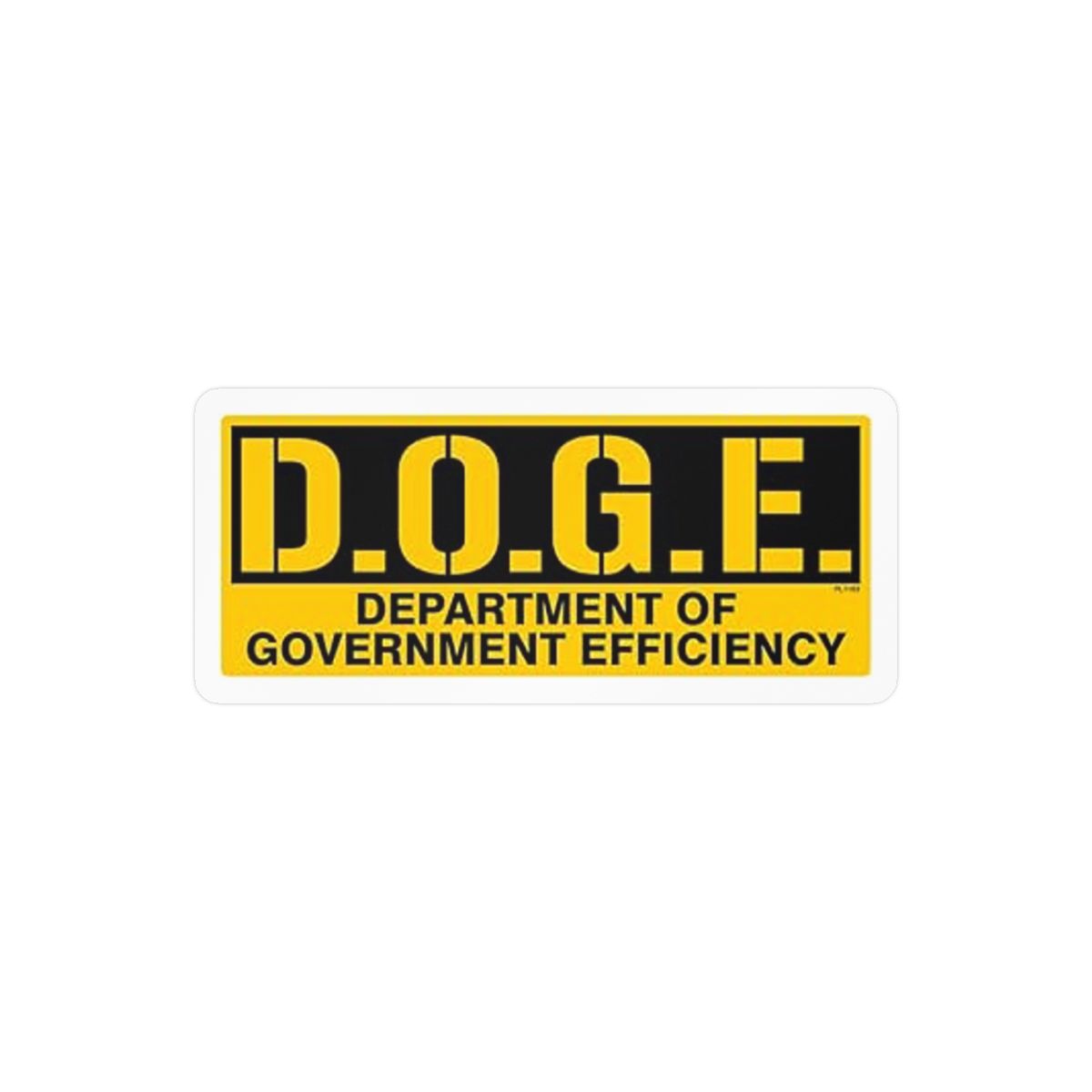 D.O.G.E. Doge Parody Sticker | Funny Government Efficiency Vinyl Decal - alternate angle 2, merchandise