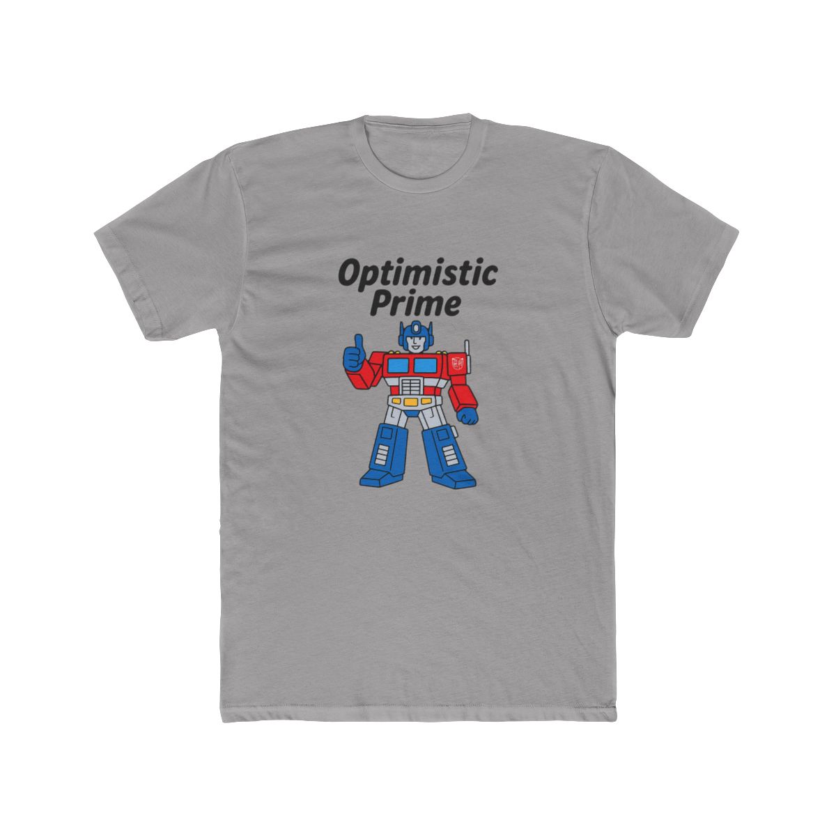 Elon Musk Optimistic Prime | Tesla Fan Tee, SpaceX Shirt, Meme Gift - alternate angle 2, merchandise