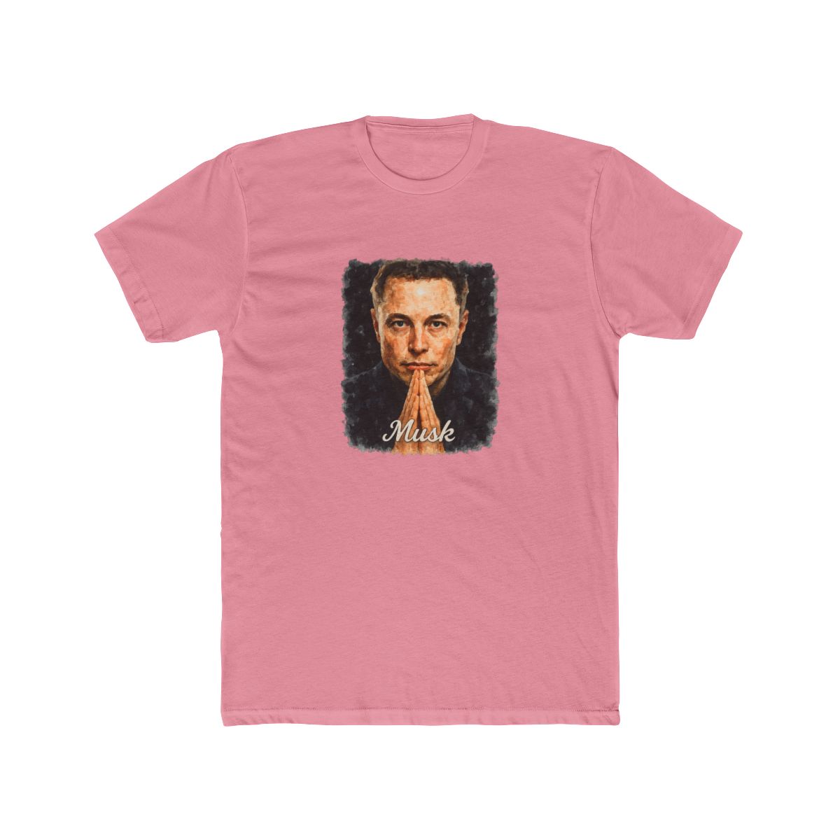 Elon Musk Watercolor Portrait | Tesla Fan Tee, SpaceX Shirt, Tech Gift - alternate angle 3, merchandise