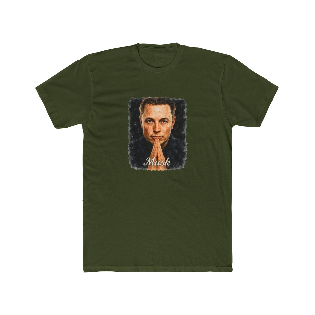Elon Musk Watercolor Portrait | Tesla Fan Tee, SpaceX Shirt, Tech Gift - alternate angle 2, merchandise