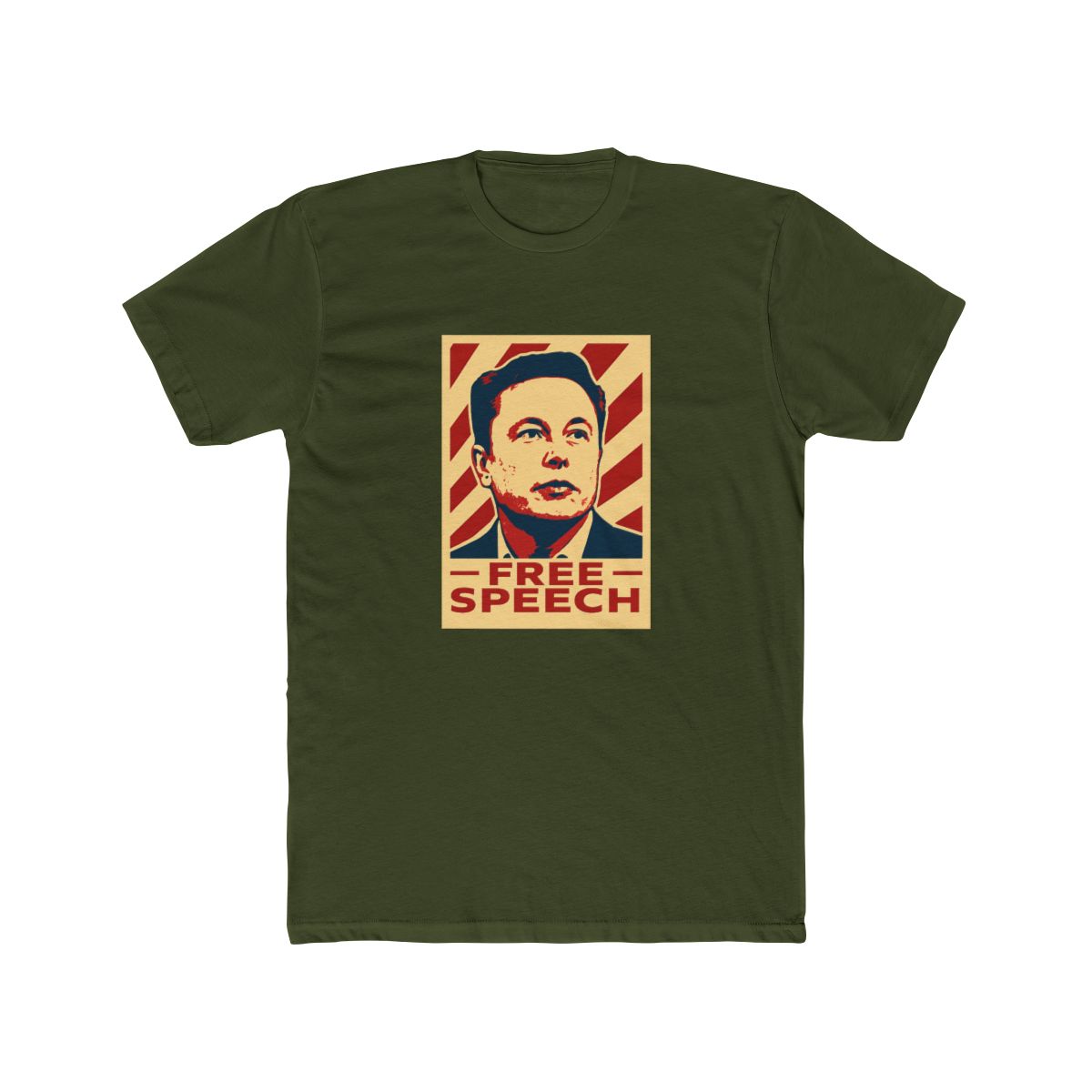 Elon Musk Free Speech Icon | Elon Musk Tee, Free Speech Shirt, Tesla Fan Gift - alternate angle 5, merchandise