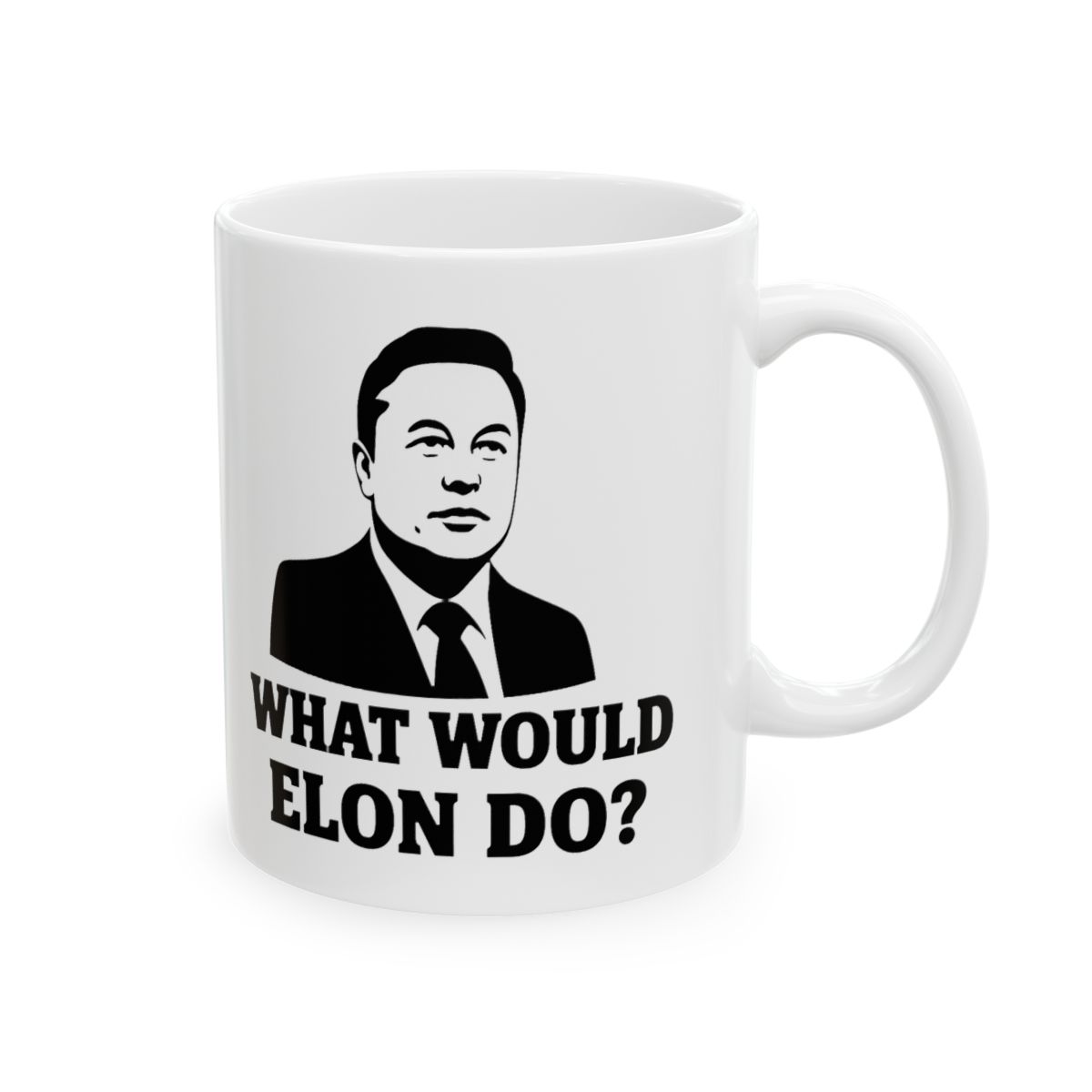 What Would Elon Do Portrait | Elon Musk Mug, Tesla Fan Gift, SpaceX Coffee Cup - Official Mugs & Drinkware merchandise