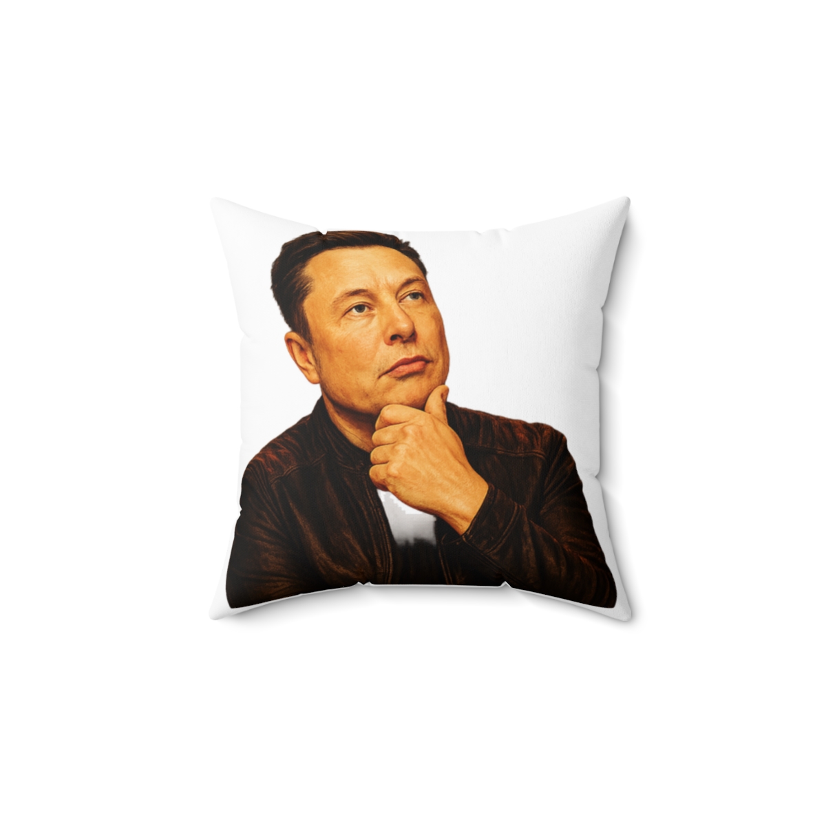 Elon Musk Visionary Portrait | SpaceX Fan Pillow, Tech Icon Decor, Birthday Gift