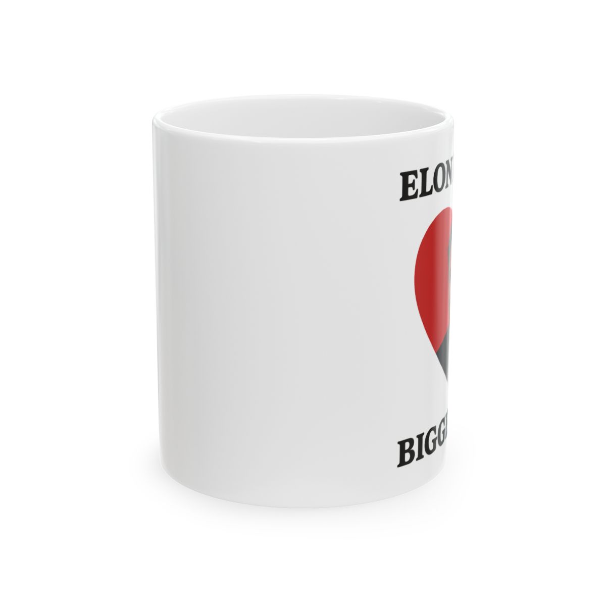 Elon Musk Superfan Ceramic Coffee Mug - alternate angle 1, merchandise