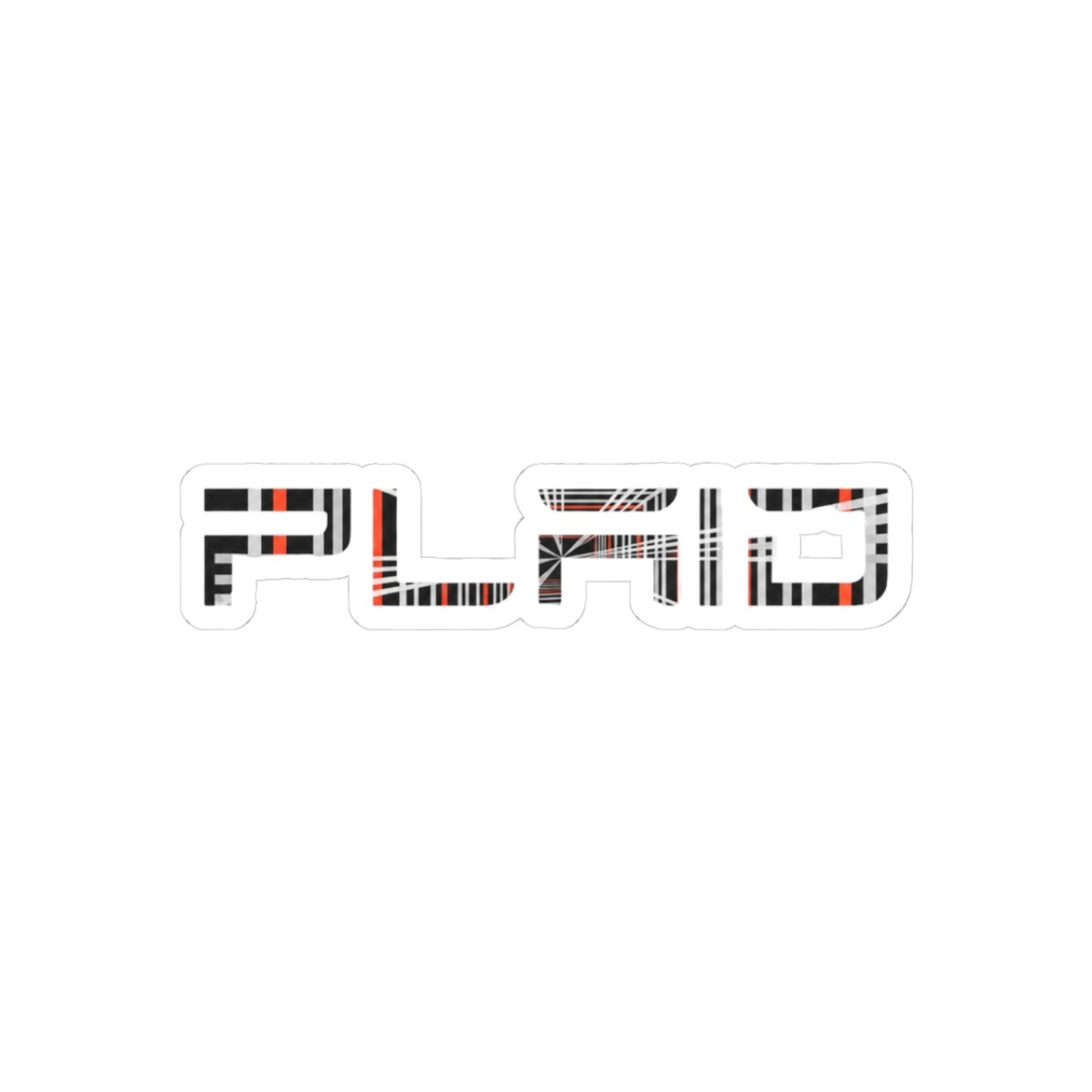 Tesla Plaid Minimalist Sticker | Bold EV Performance Vinyl Decal