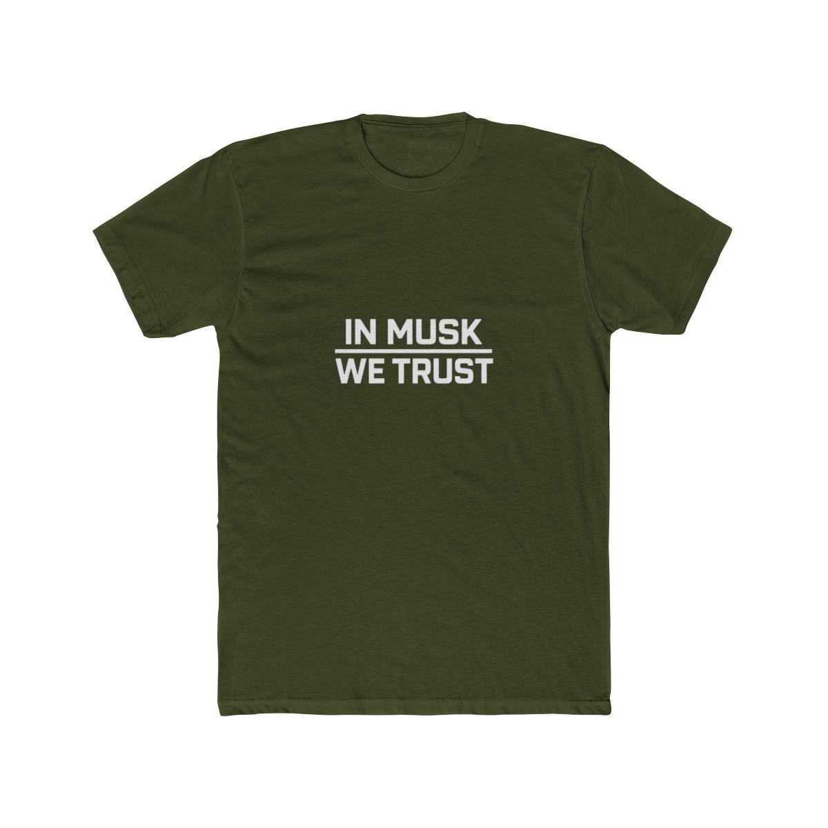 In Musk We Trust Elon Musk Bold T Shirt - Tech Fan Gift - alternate angle 5, merchandise