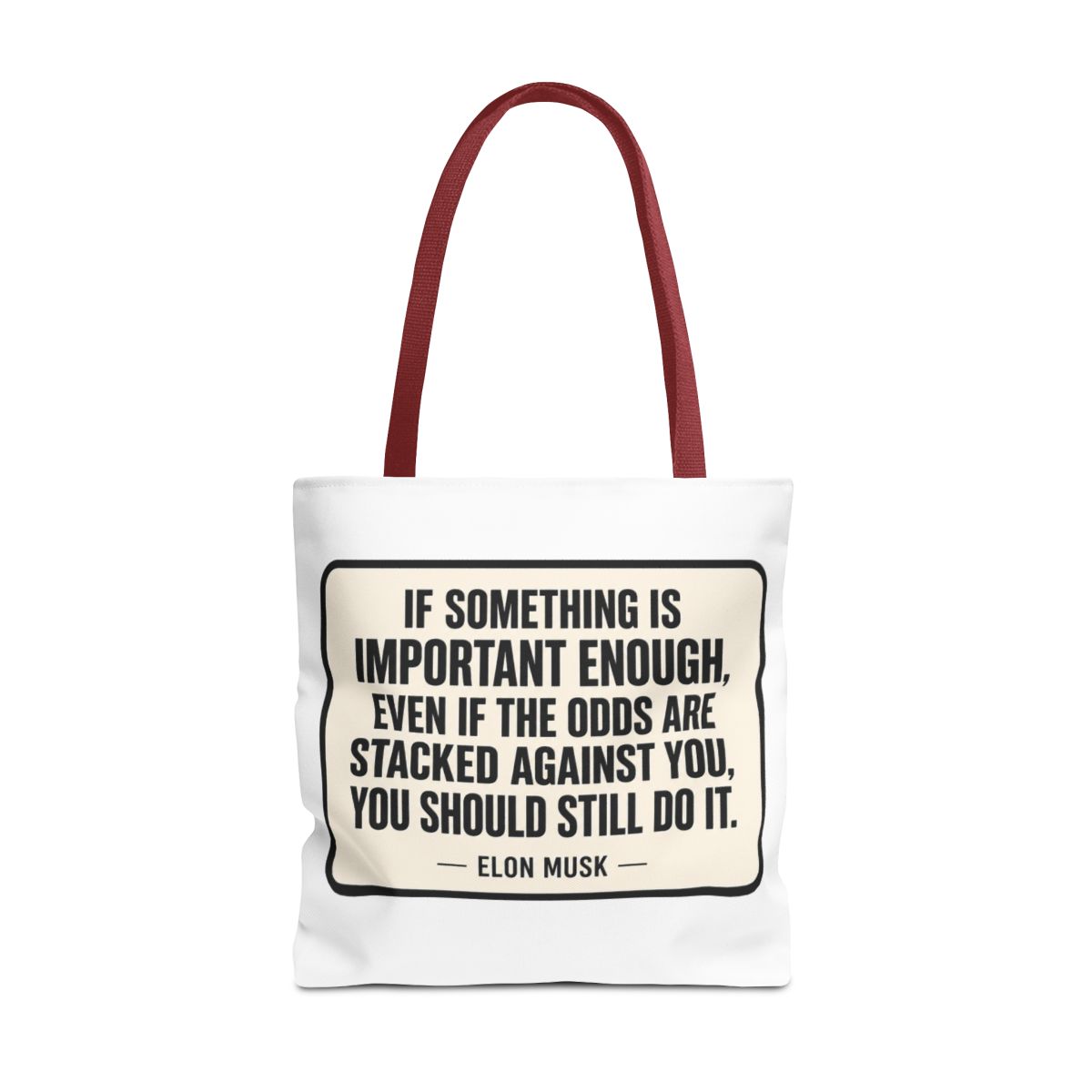 Elon Musk 'You Should Still Do It' Motivational Bags | Bold Reusable Bag - alternate angle 5, merchandise