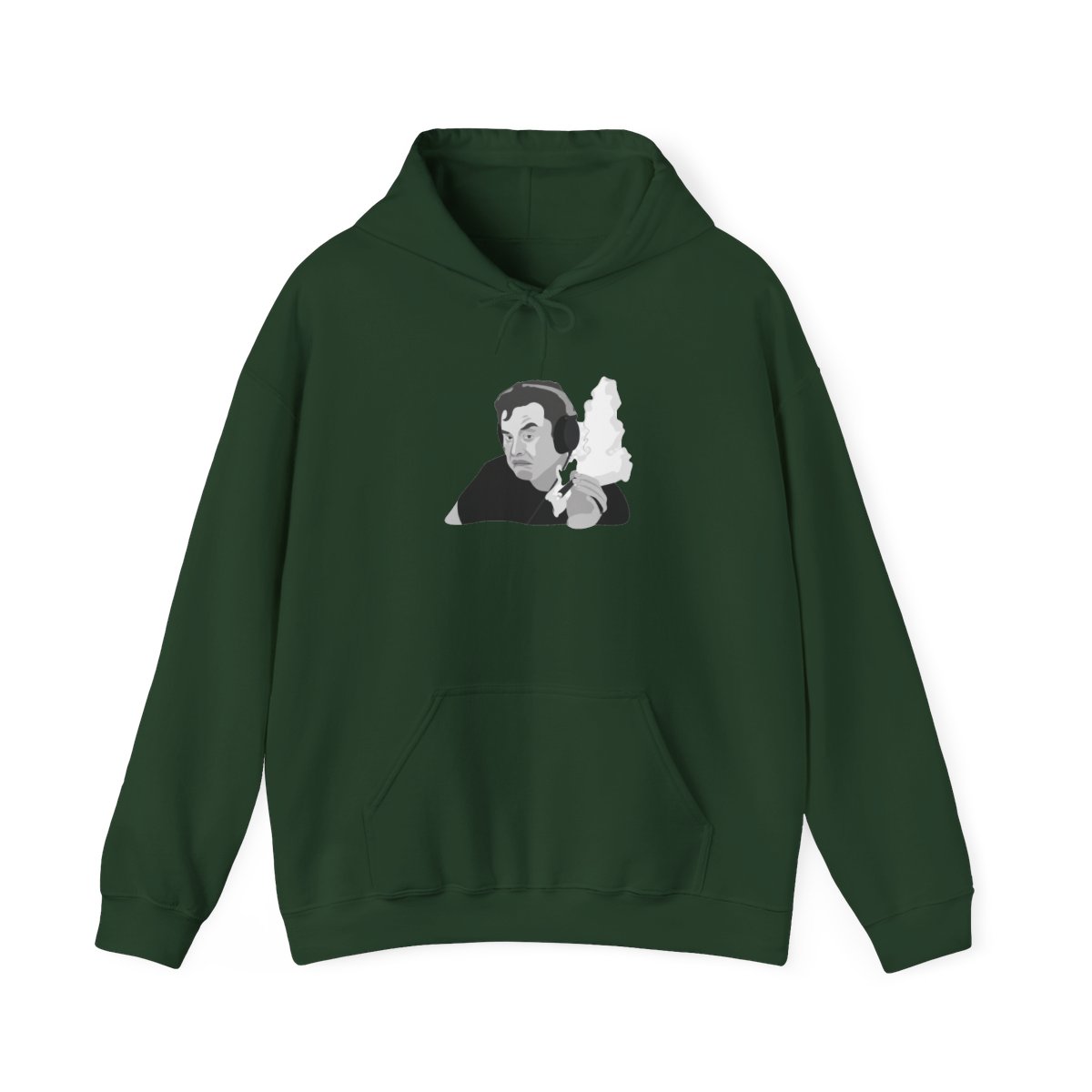 Elon Musk Two-Tone Hoodie | Disruptor Fan Design - alternate angle 3, merchandise