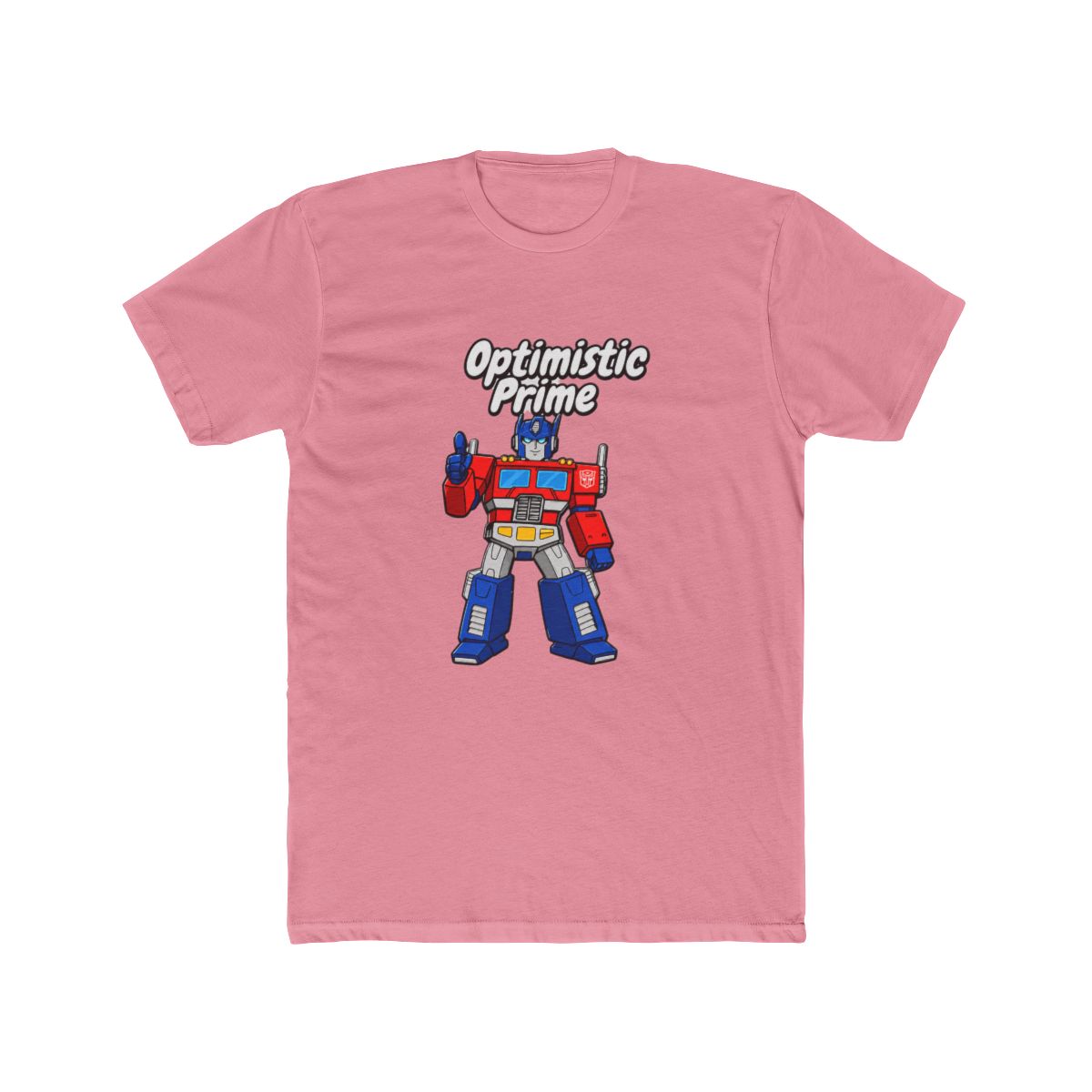 Elon Musk Optimistic Prime (ON BACK) T Shirt - alternate angle 4, merchandise
