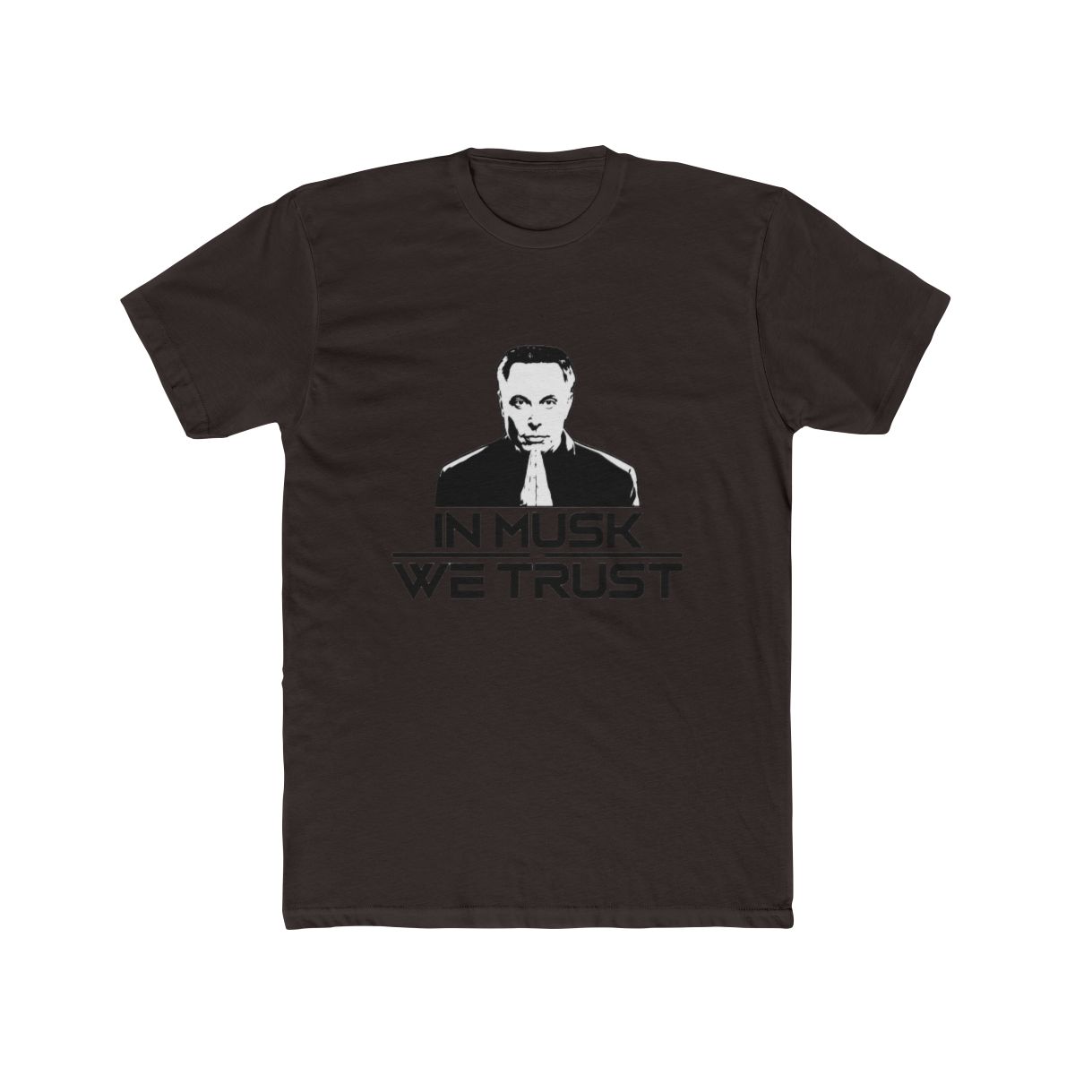 Trenz Shirt Company in Musk We Trust Elon Portrait Funny Short Sleeve T Shirt Graphic Tee - alternate angle 3, merchandise