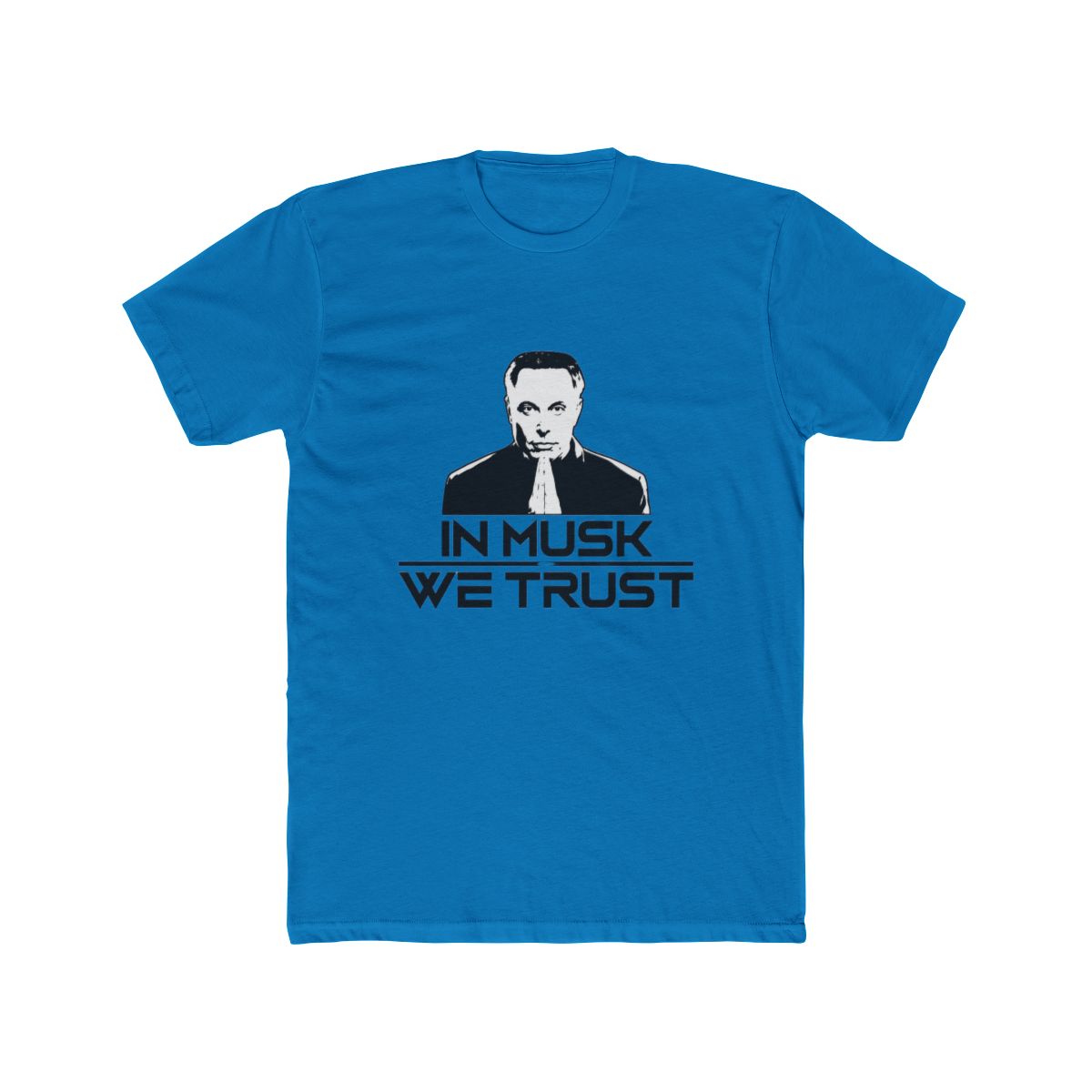 Trenz Shirt Company in Musk We Trust Elon Portrait Funny Short Sleeve T Shirt Graphic Tee