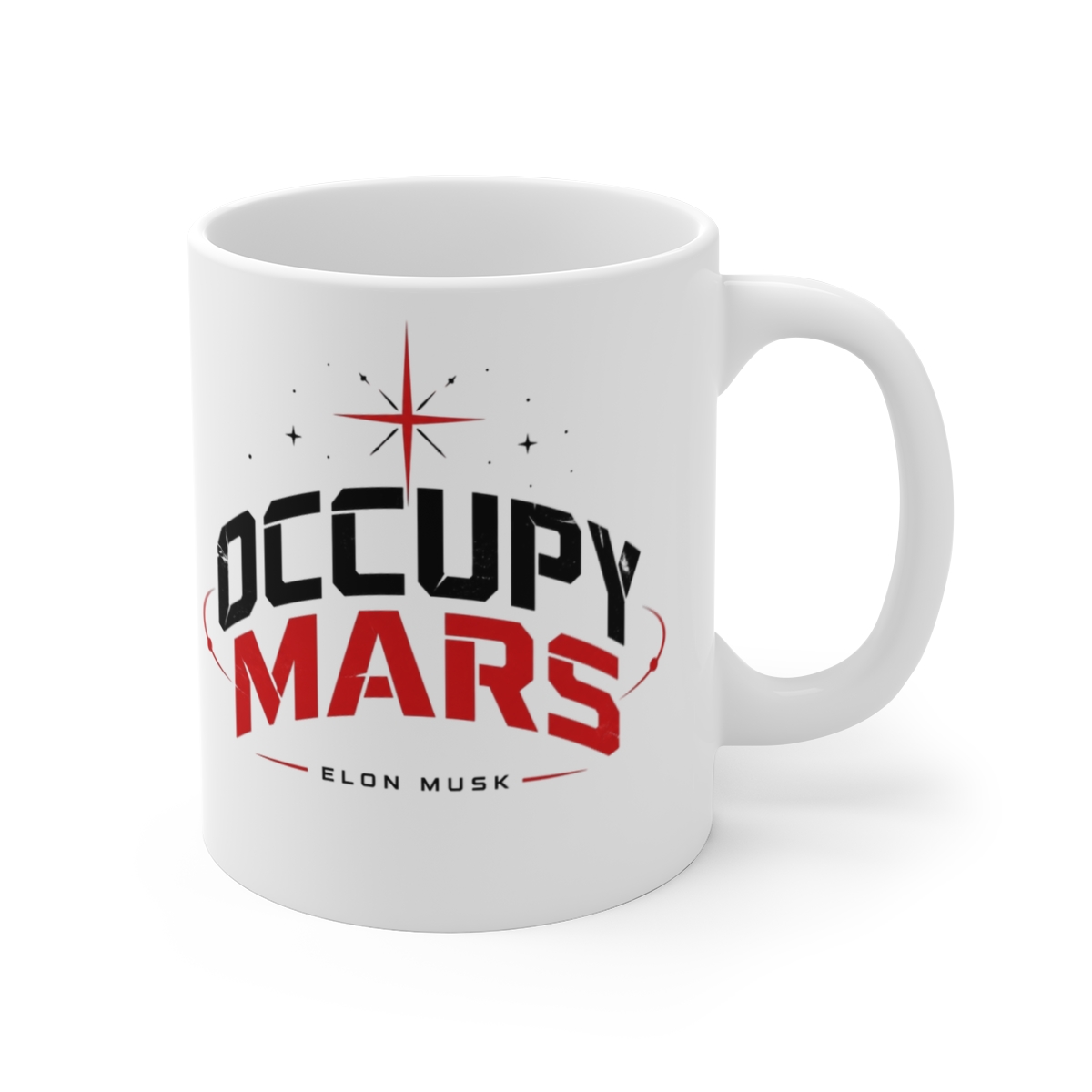 Elon Musk "Occupy Mars" White Mug