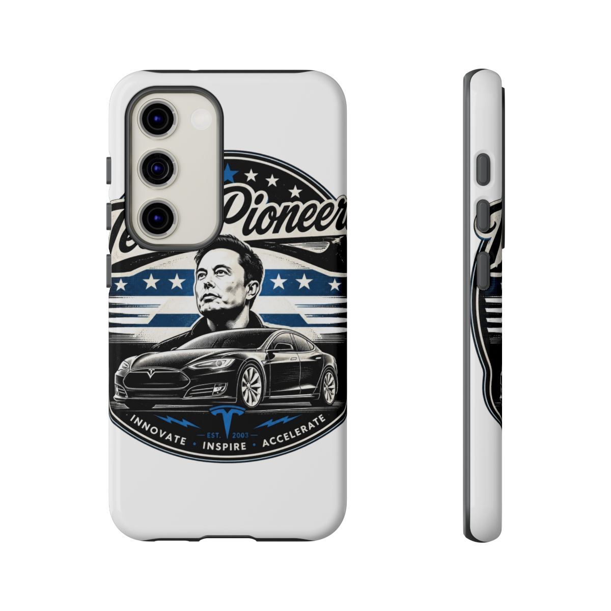 Elon Musk "Tesla Pioneers" Phone Case