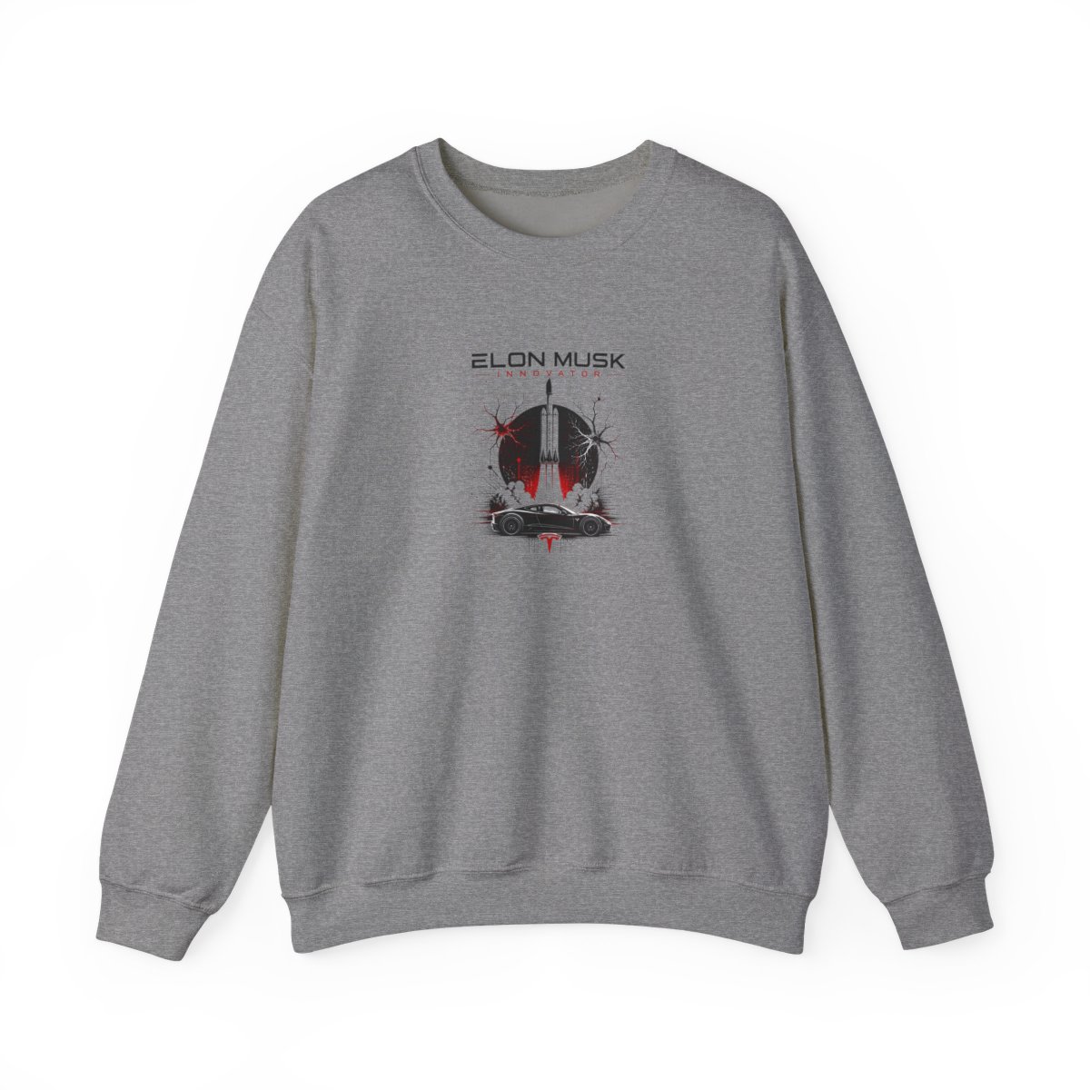 Elon Musk "Elon Musk Innovator" Crewneck - alternate angle 2, merchandise