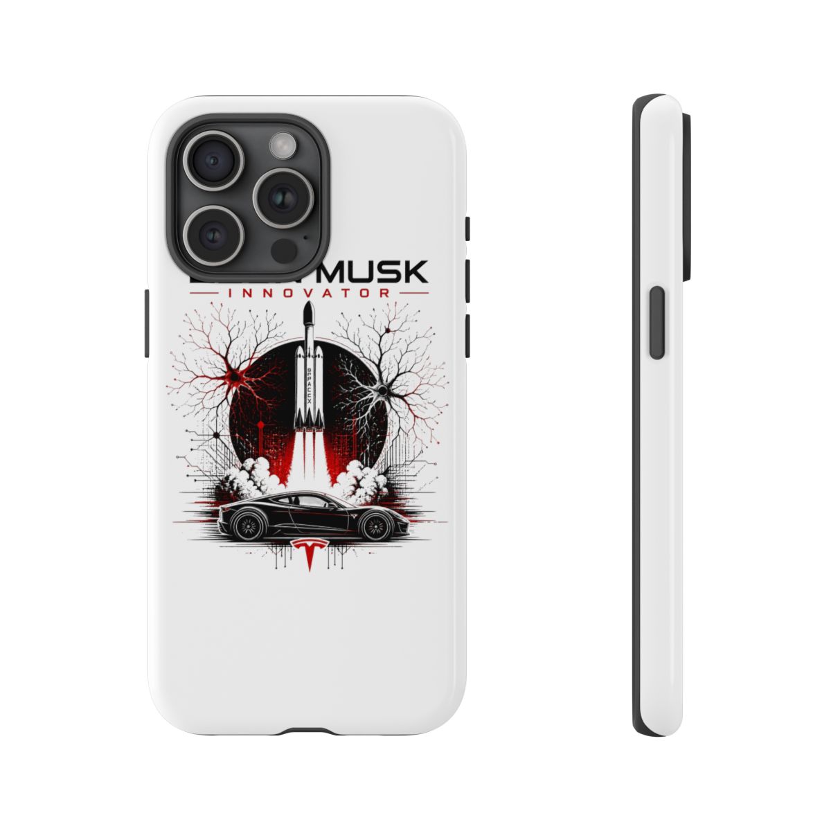 Elon Musk "Elon Musk Innovator" Phone Case - alternate angle 2, merchandise
