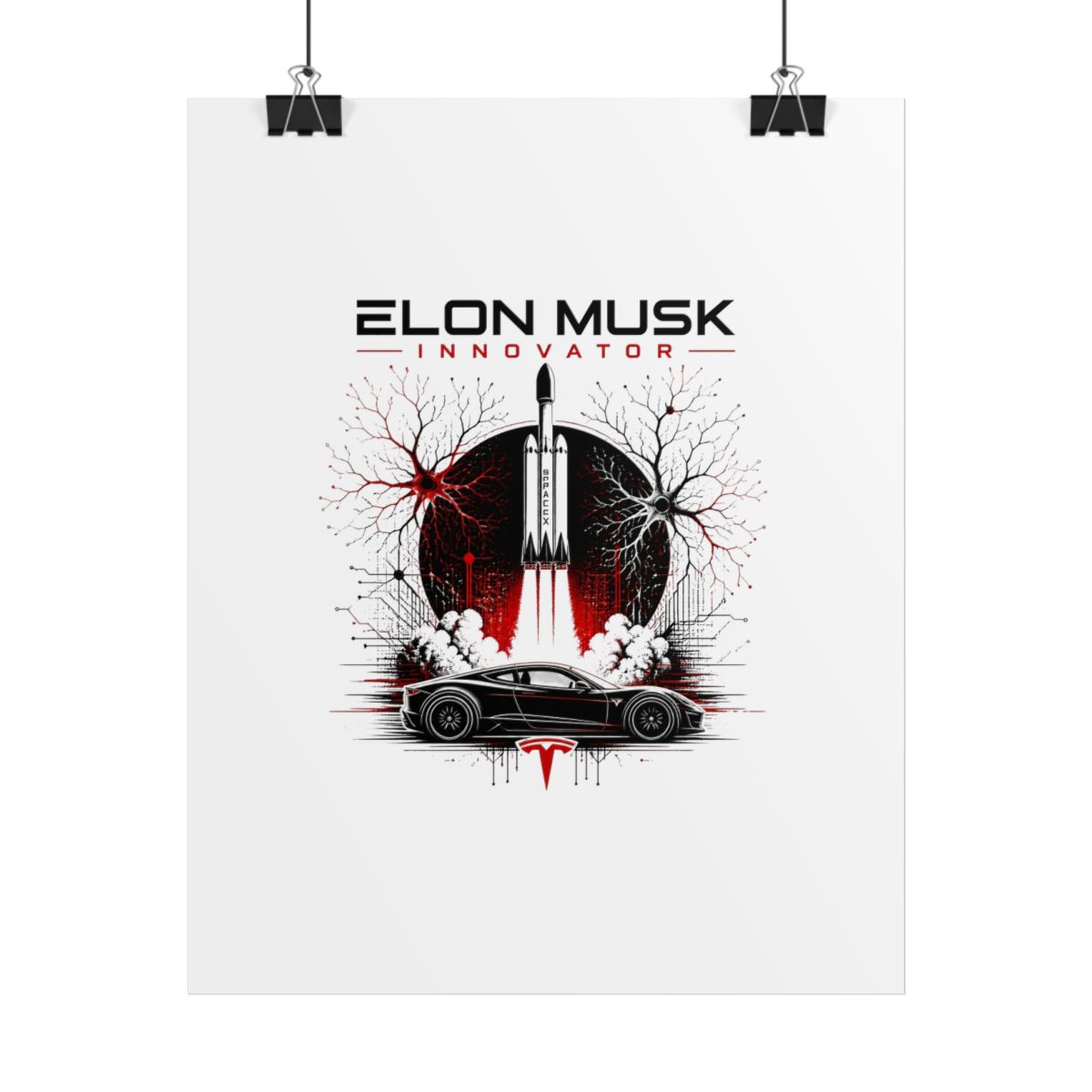 Elon Musk "Elon Musk Innovator" Poster