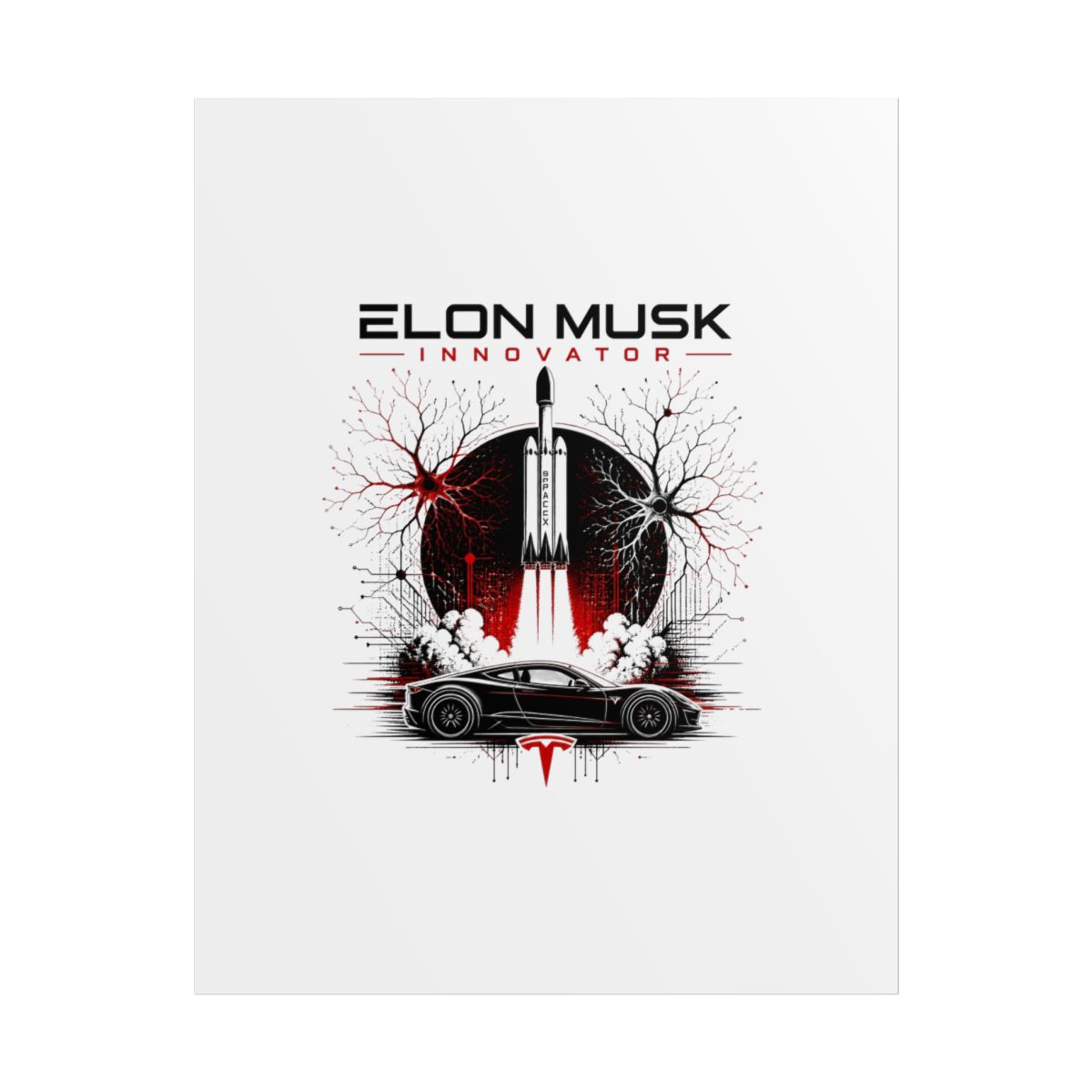 Elon Musk "Elon Musk Innovator" Poster - alternate angle 1, merchandise