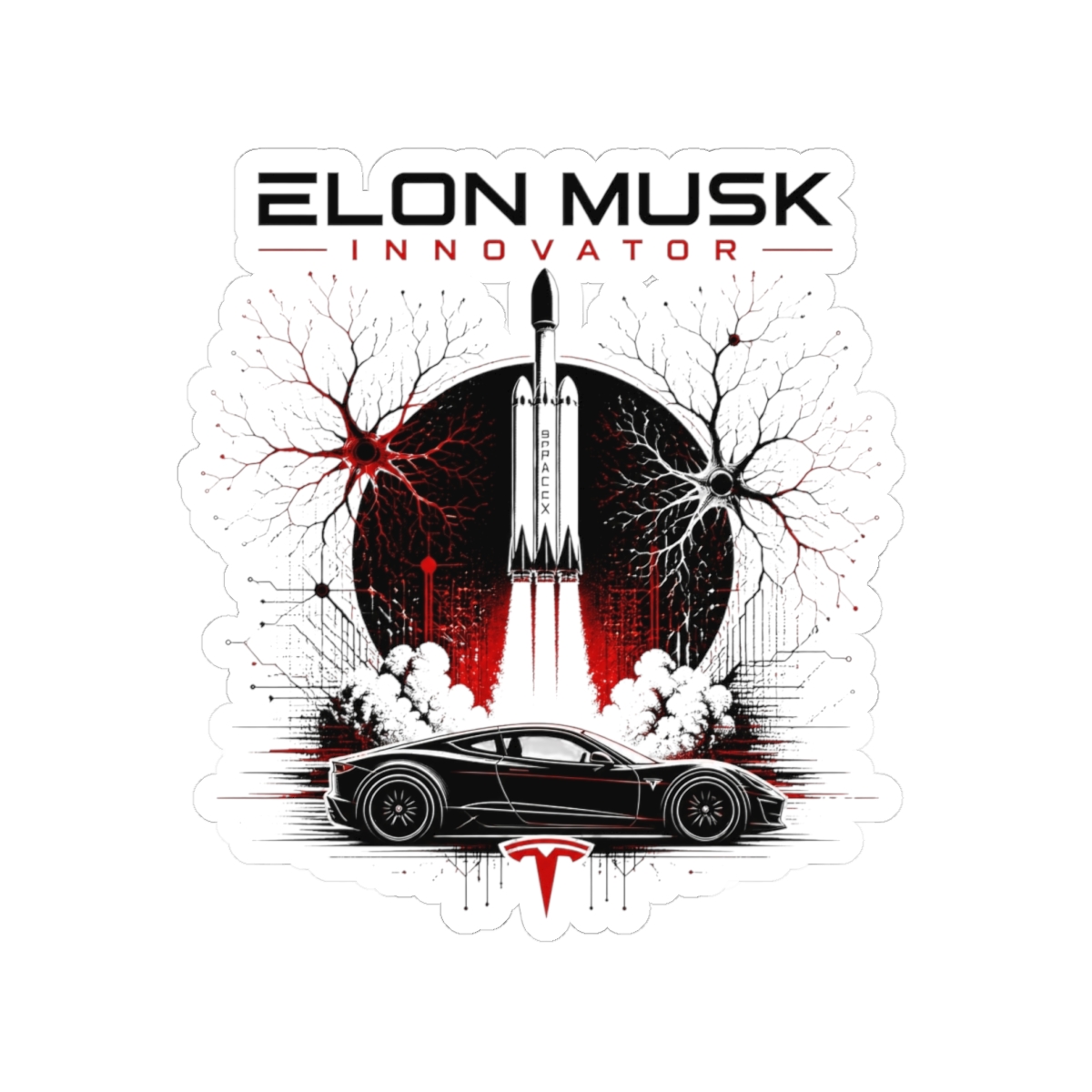 Elon Musk "Elon Musk Innovator" Sticker - Official Stickers merchandise