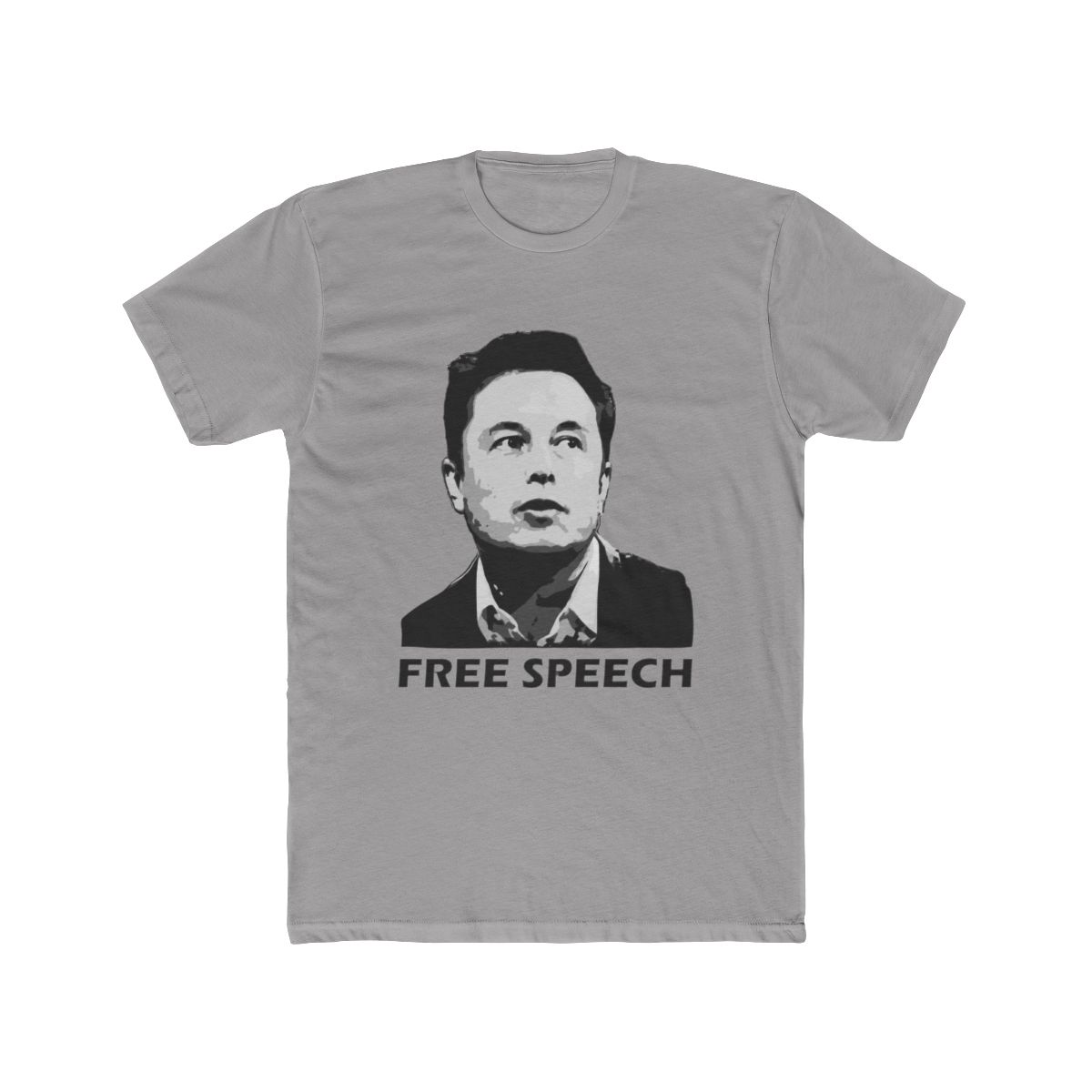 Elon Musk Free Speech T Shirt - alternate angle 5, merchandise